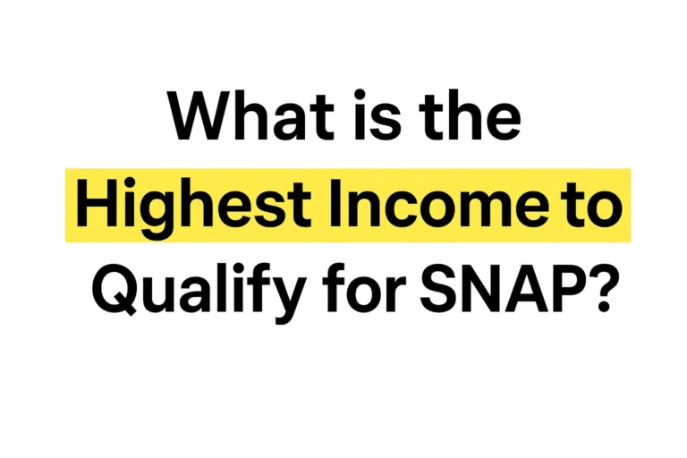 What is the Highest Income to Qualify for SNAP