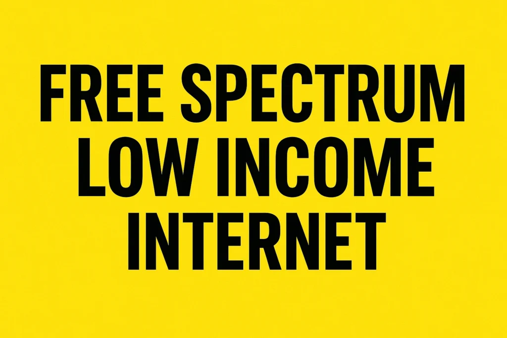 Free Spectrum low income Internet