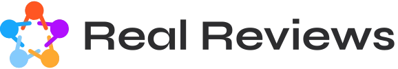Colorful logo for Real Reviews