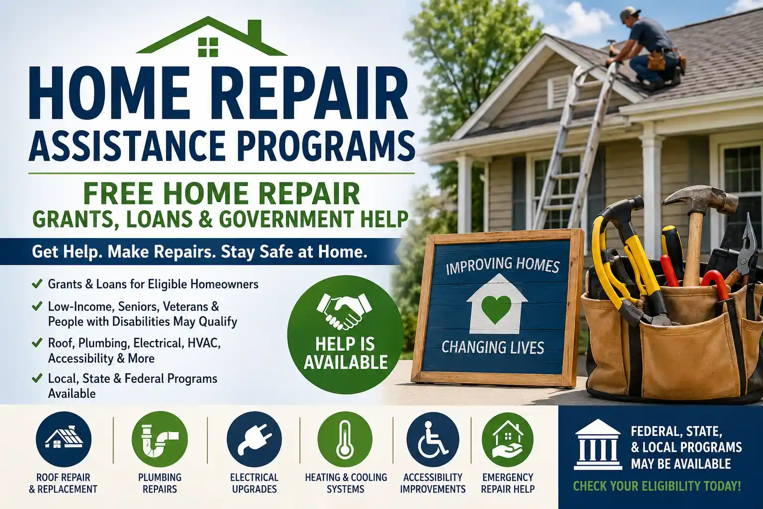 Home Repair Assistance Programs Free Home Repair Grants, Loans & Government Help