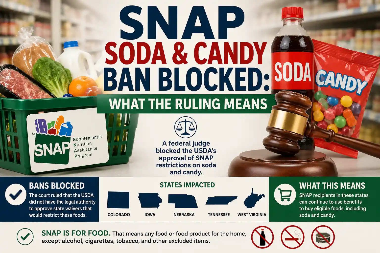 SNAP Soda and Candy Ban Blocked What the Ruling Means