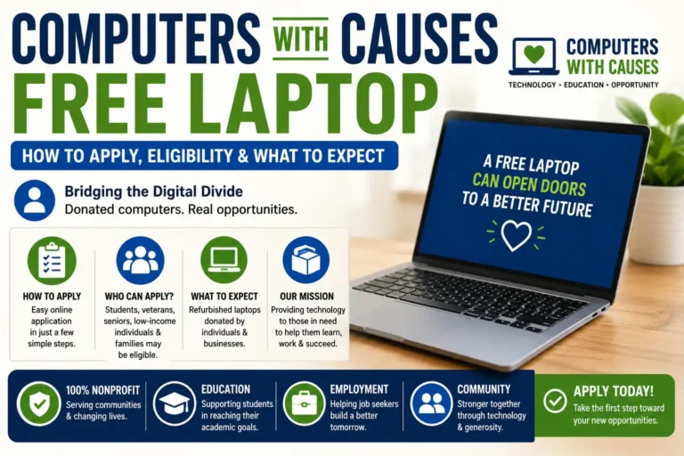 Computers With Causes Free Laptop How to Apply, Eligibility & What to Expect