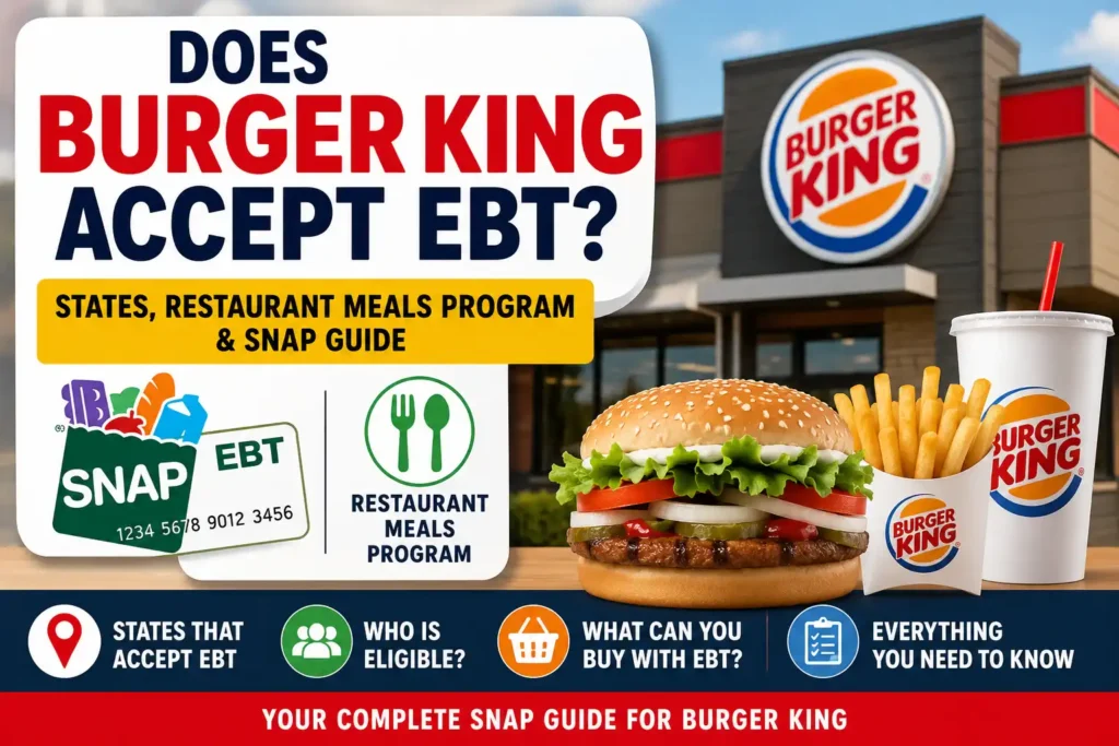 Does Burger King Accept EBT States, Restaurant Meals Program & SNAP Guide
