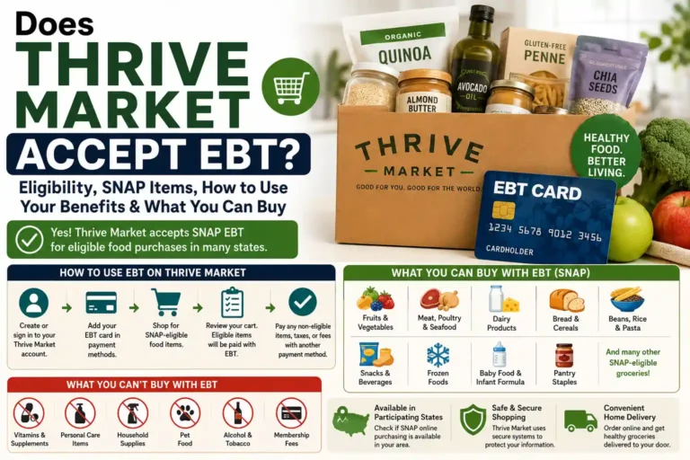 Does Thrive Market Accept EBT Eligibility, SNAP Items, How to Use Your Benefits & What You Can Buy (2026 Guide)