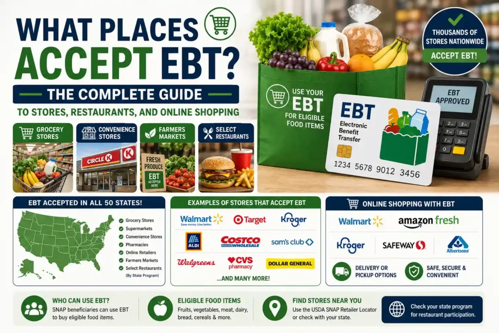 What Places Accept EBT The Complete Guide to Stores, Restaurants, and Online Shopping 