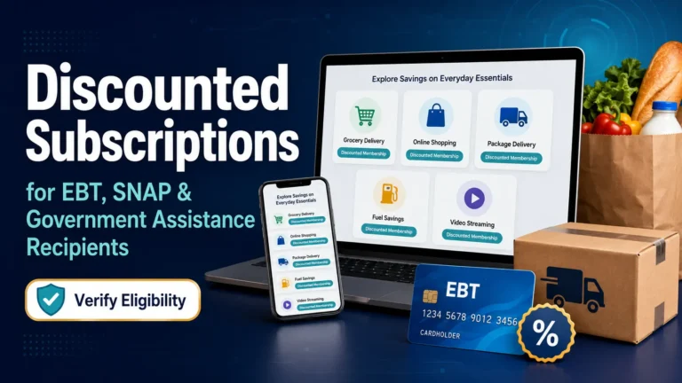 Discounted Subscriptions for EBT, SNAP and Government Assistance Recipients