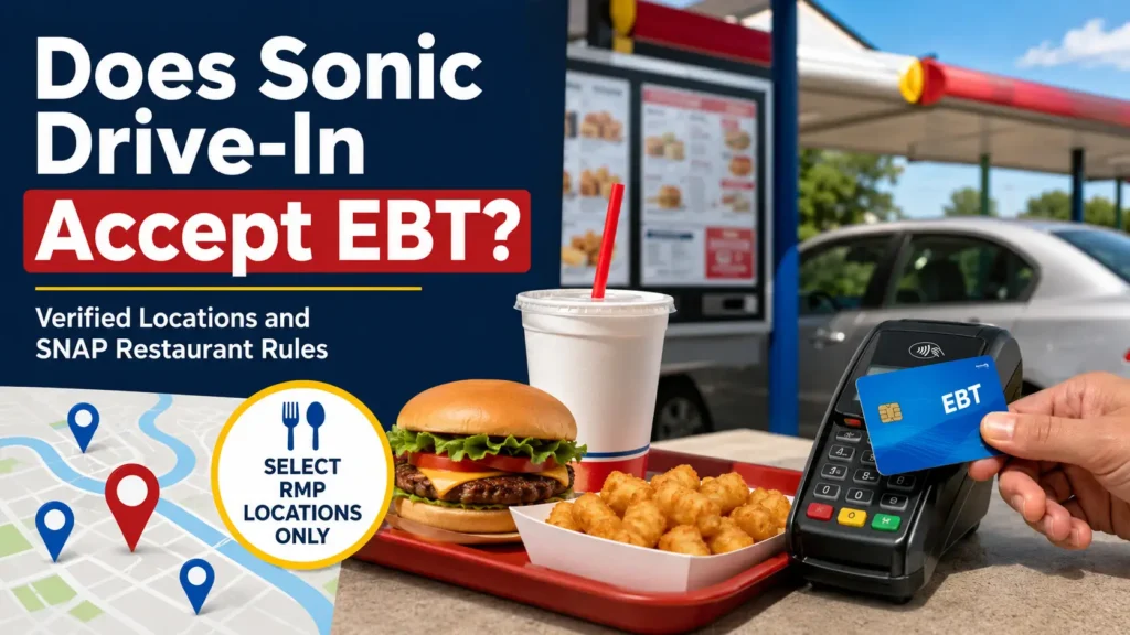 Does Sonic Drive-In Accept EBT Verified Locations and SNAP Restaurant Rules