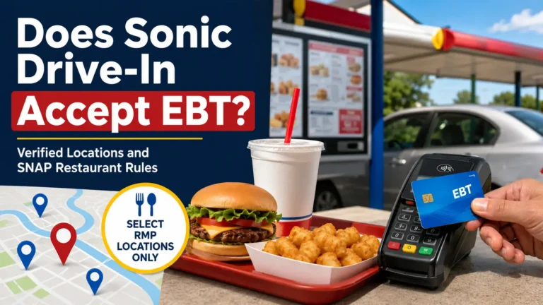 Does Sonic Drive-In Accept EBT Verified Locations and SNAP Restaurant Rules