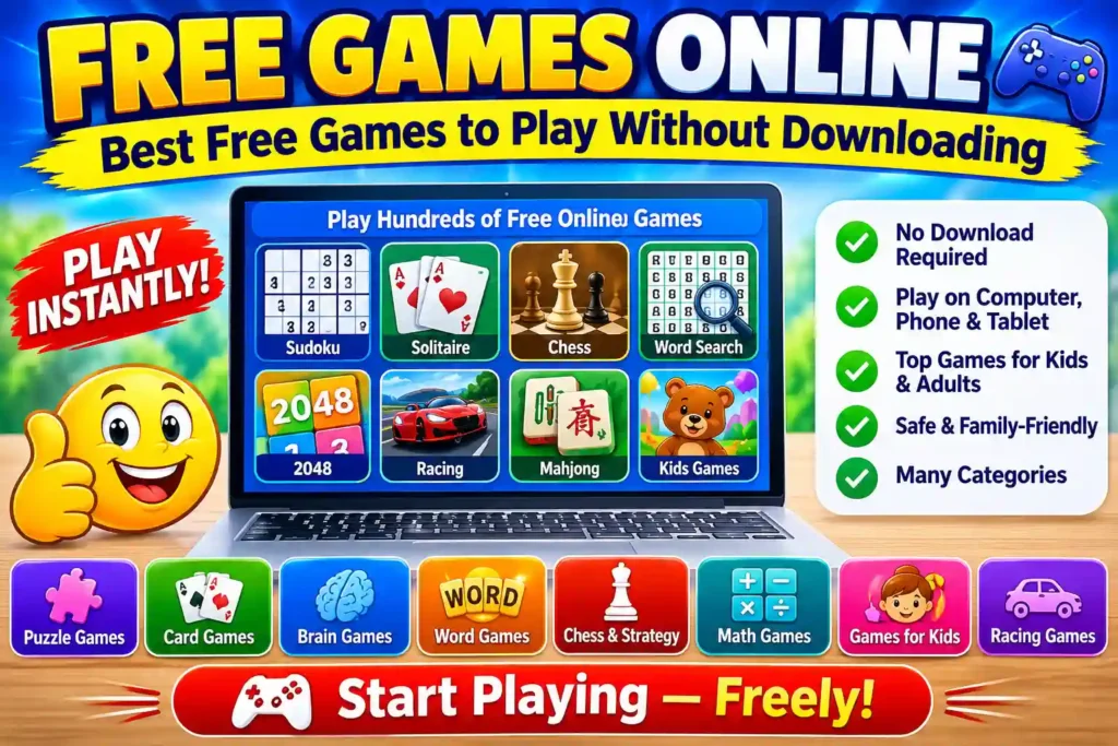 Free Games Online Best Free Games to Play Without Downloading