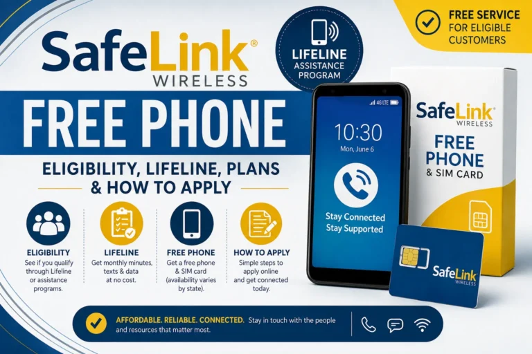 SafeLink Wireless Free Phone Eligibility, Lifeline, Plans & How to Apply