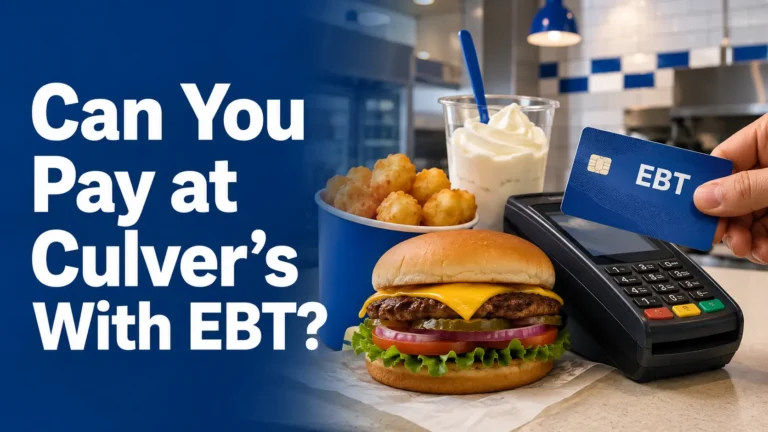 Can You Pay at Culver’s With EBT