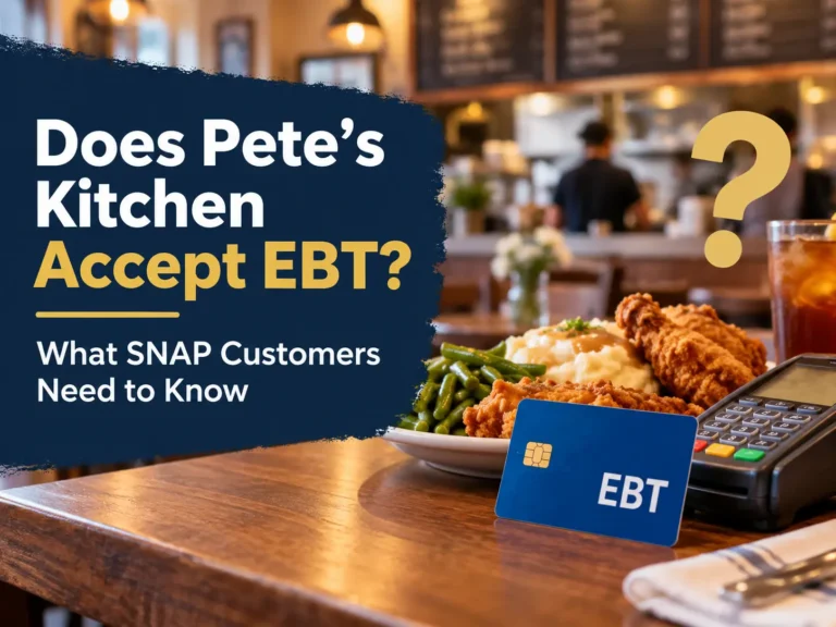 Does Pete’s Kitchen Accept EBT