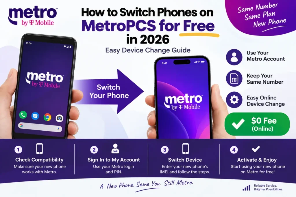 How to Switch Phones on MetroPCS for Free