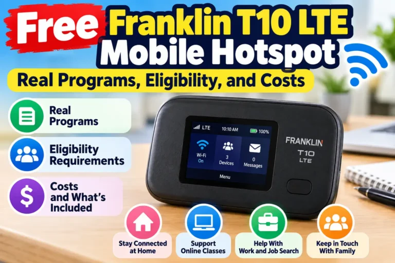Free Franklin T10 LTE Mobile Hotspot Real Programs, Eligibility, and Costs