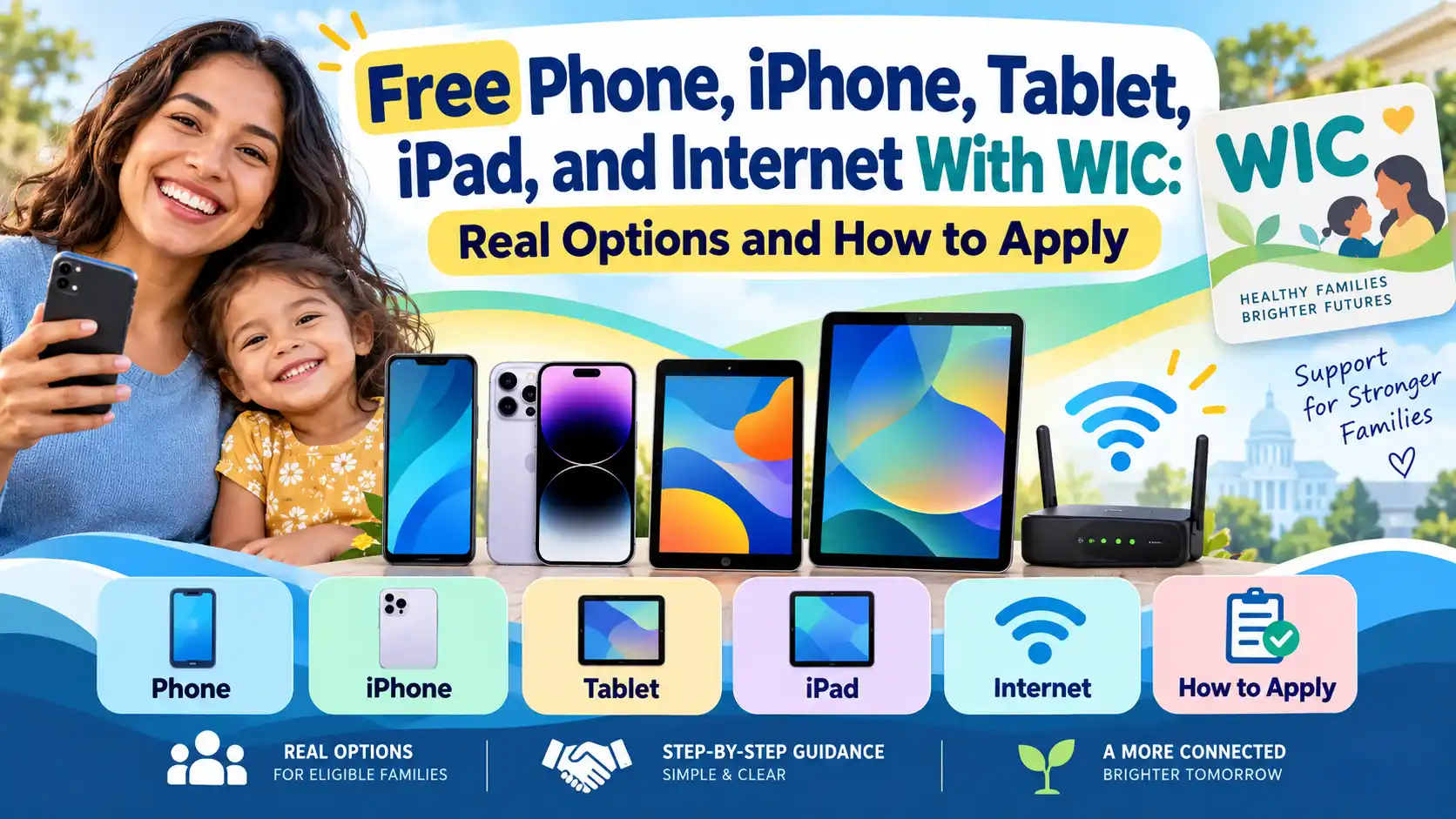 Free Phone, iPhone, Tablet, iPad, and Internet With WIC Real Options and How to Apply