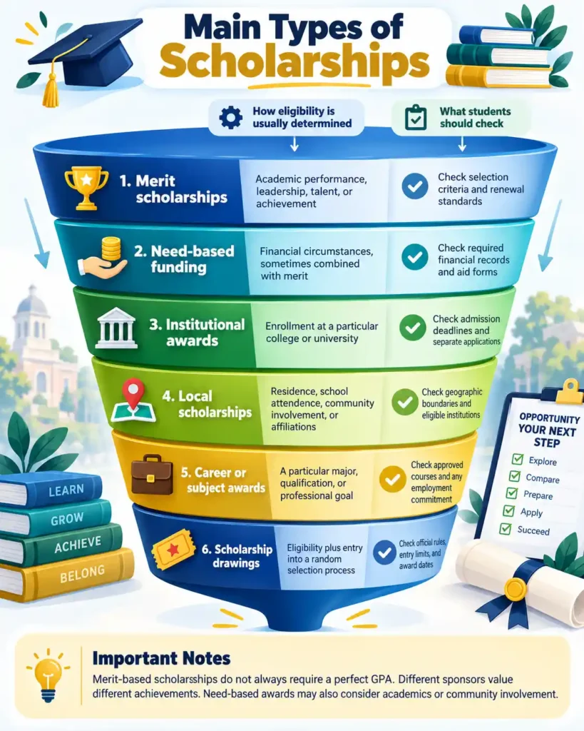 Main Types of Scholarships