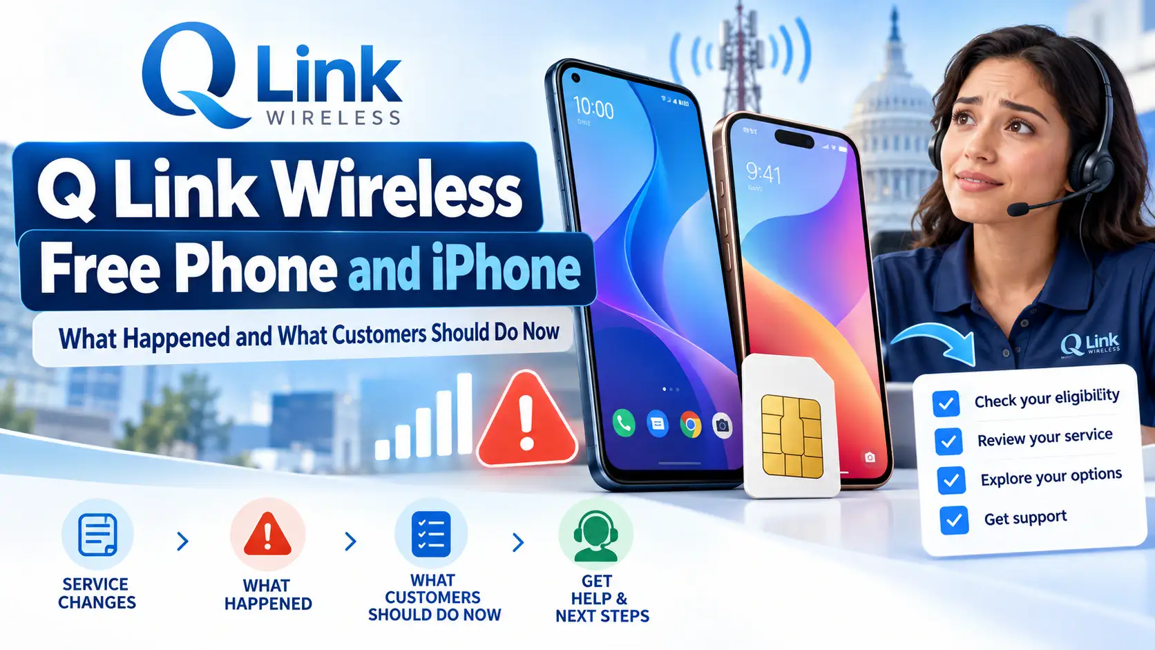 Q Link Wireless Free Phone and iPhone What Happened and What Customers Should Do Now