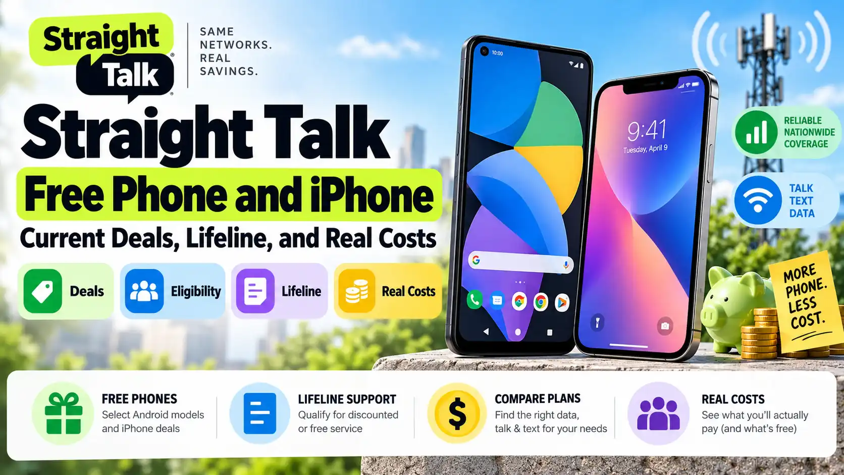 Straight Talk Free Phone and iPhone Current Deals, Lifeline, and Real Costs
